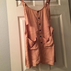 Pastel Pink Romper Overalls